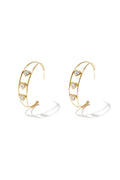 Elegant Gold Heart Hoop Earrings for Women
