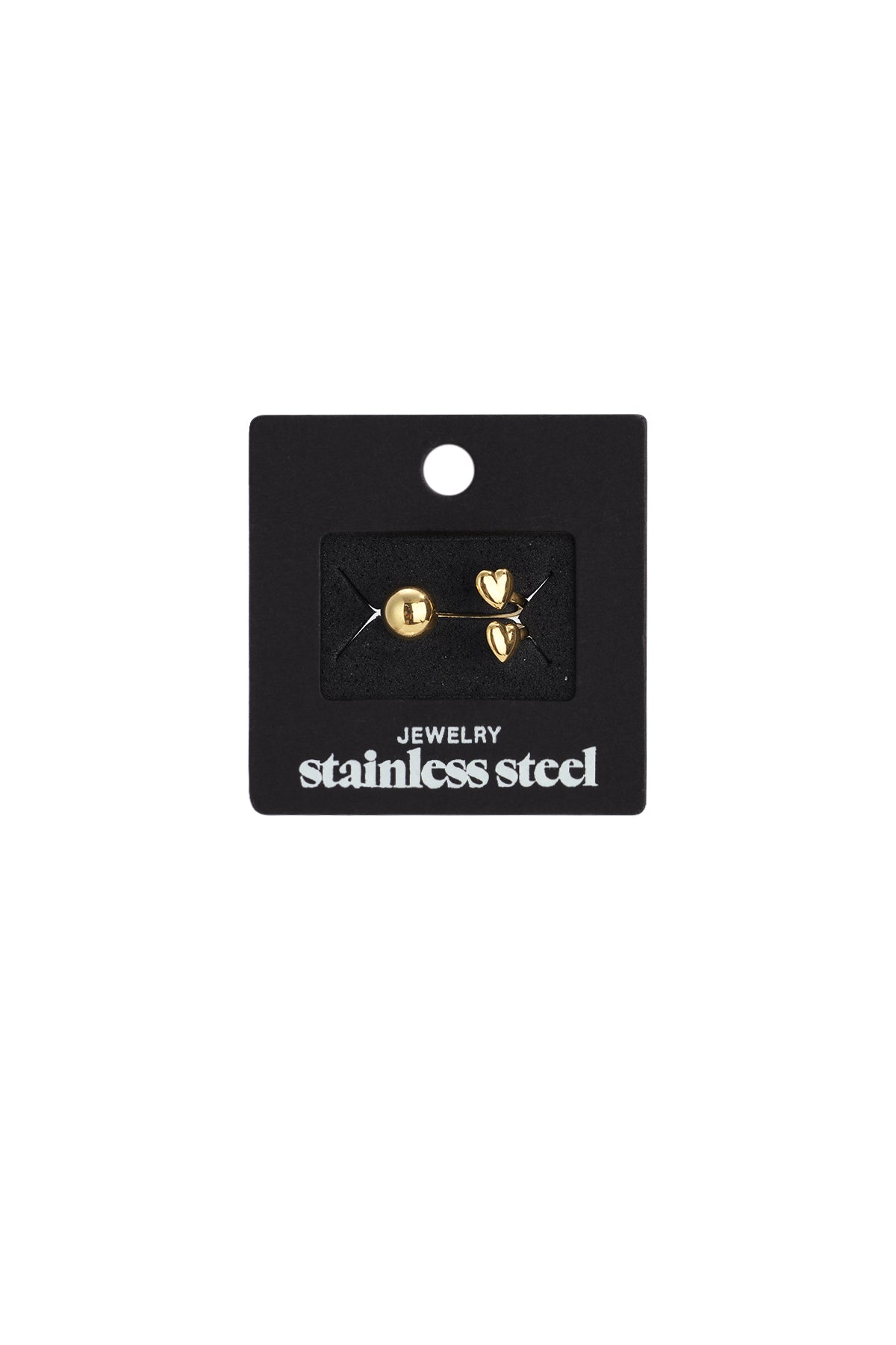 Roestvrijstalen minimalistische ringen Hart Casual Dagelijks Eenvoudig Serie Dames sieraden