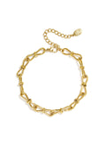 Roestvrijstalen schakelarmbanden, eenvoudige schakelarmbanden uit de 'Everyday Simple'-serie voor dames.
