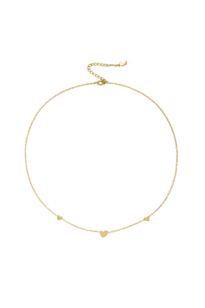 klasssieke ketting met hartjes