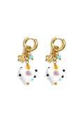 Elegant White Crystal Heart Earrings for Spring