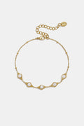 Roestvrijstalen bedelarmbanden met geometrische vormen, eenvoudige, alledaagse serie, dames sieraden
