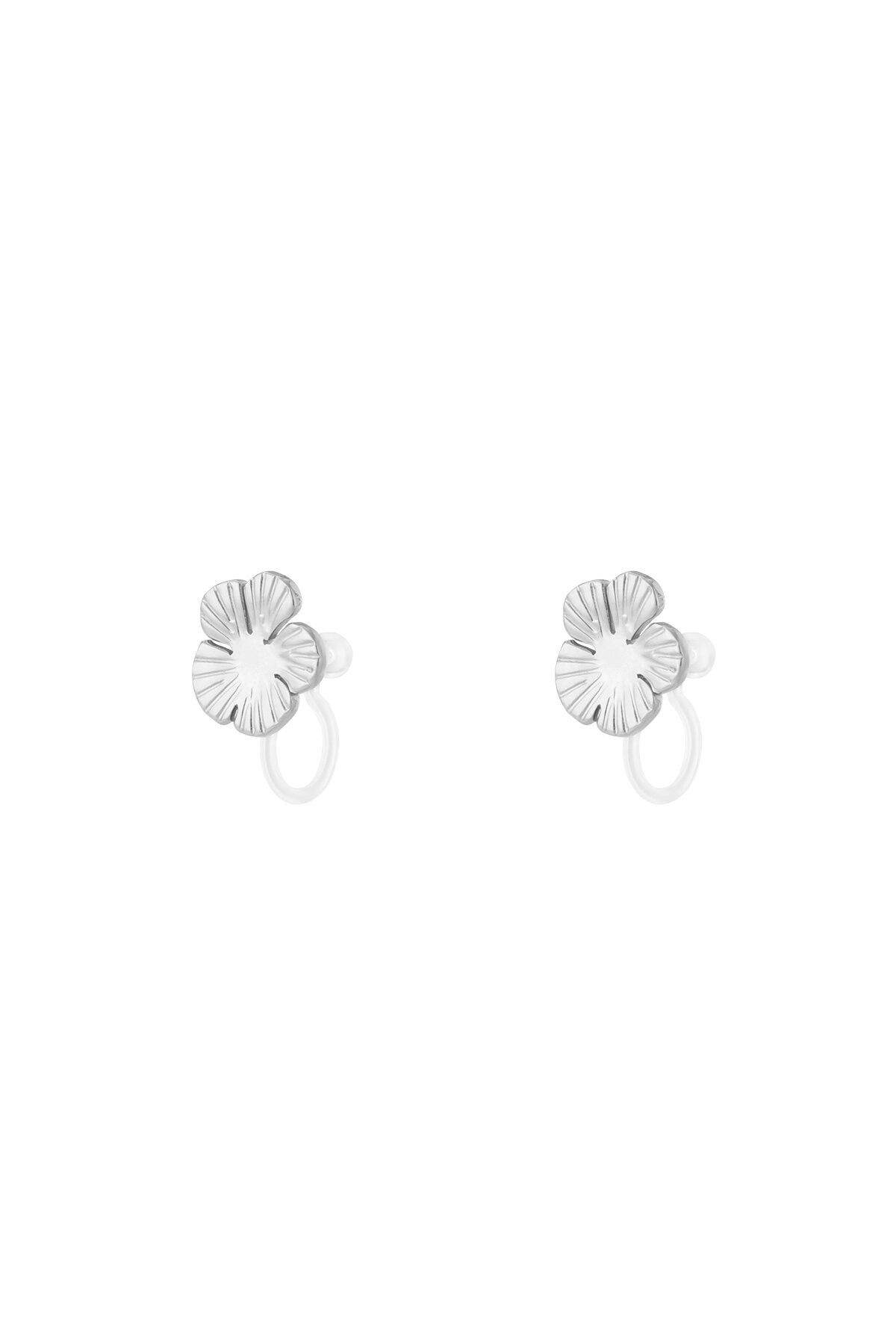 Bloem Clip Oorbellen