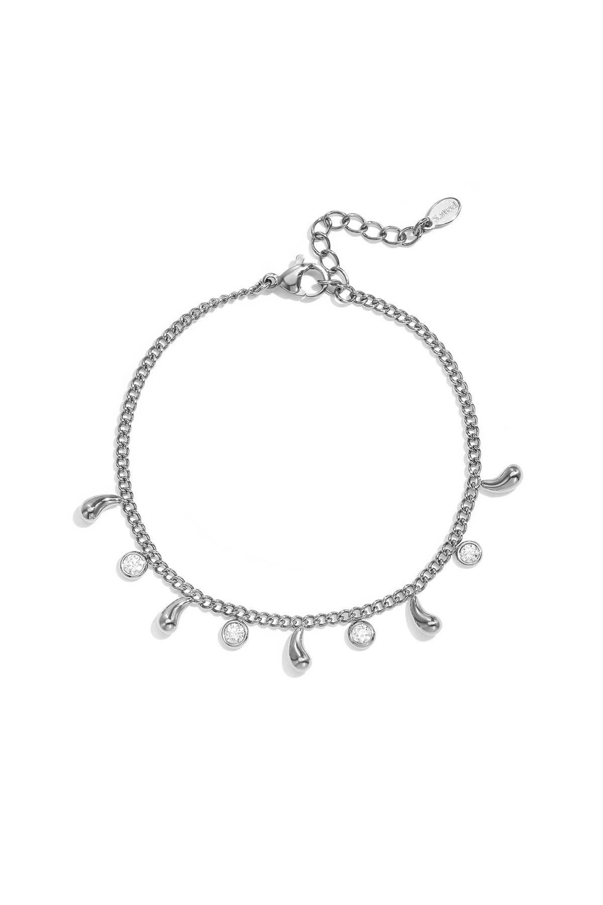Elegant Rhinestone Charm Bracelet for Daily Wear