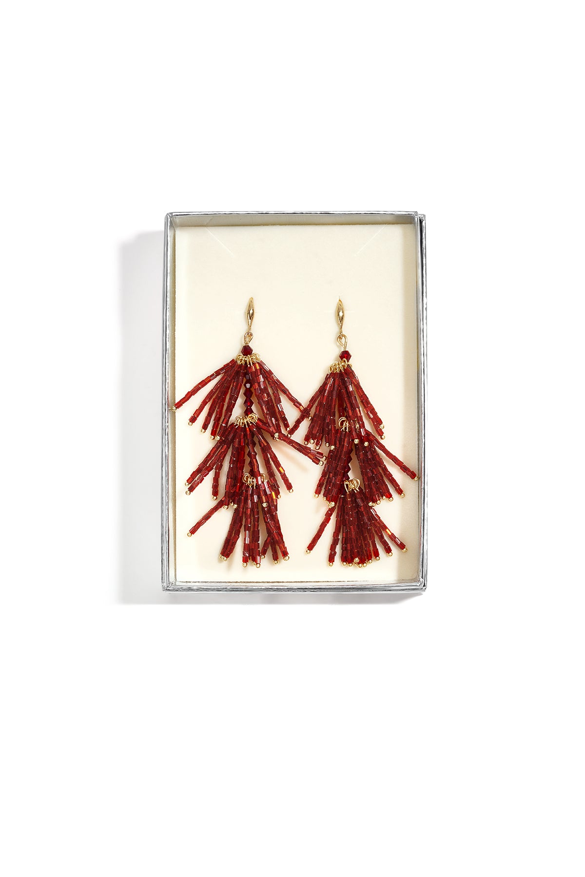 Glazen hangende oorbellen met kralen, elegante en luxe serie voor dagelijks gebruik, damessieraden