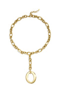 Roestvrijstalen hangerkettingen, Circle Simple Daily Simple serie, damessieraden