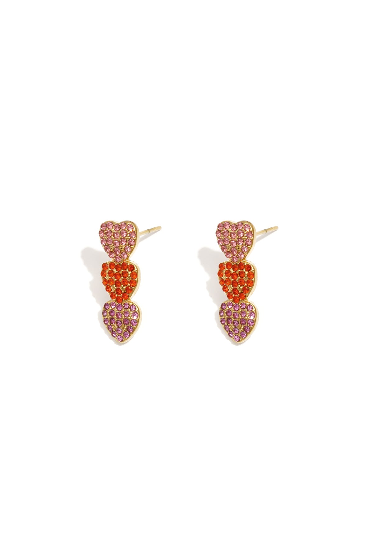 Elegant Heart-Shaped Drop Earrings for Spring/Summer