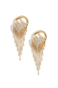 Oorbellen met ijzeren hanger, onregelmatige vorm, elegante kerst, luxe serie, damessieraden