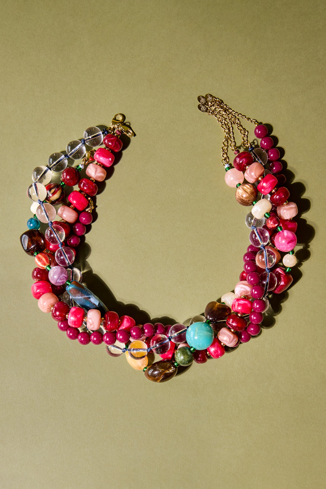 Acryl kralenkettingen met onregelmatige vorm, casual, alledaagse, eenvoudige serie, dames sieraden