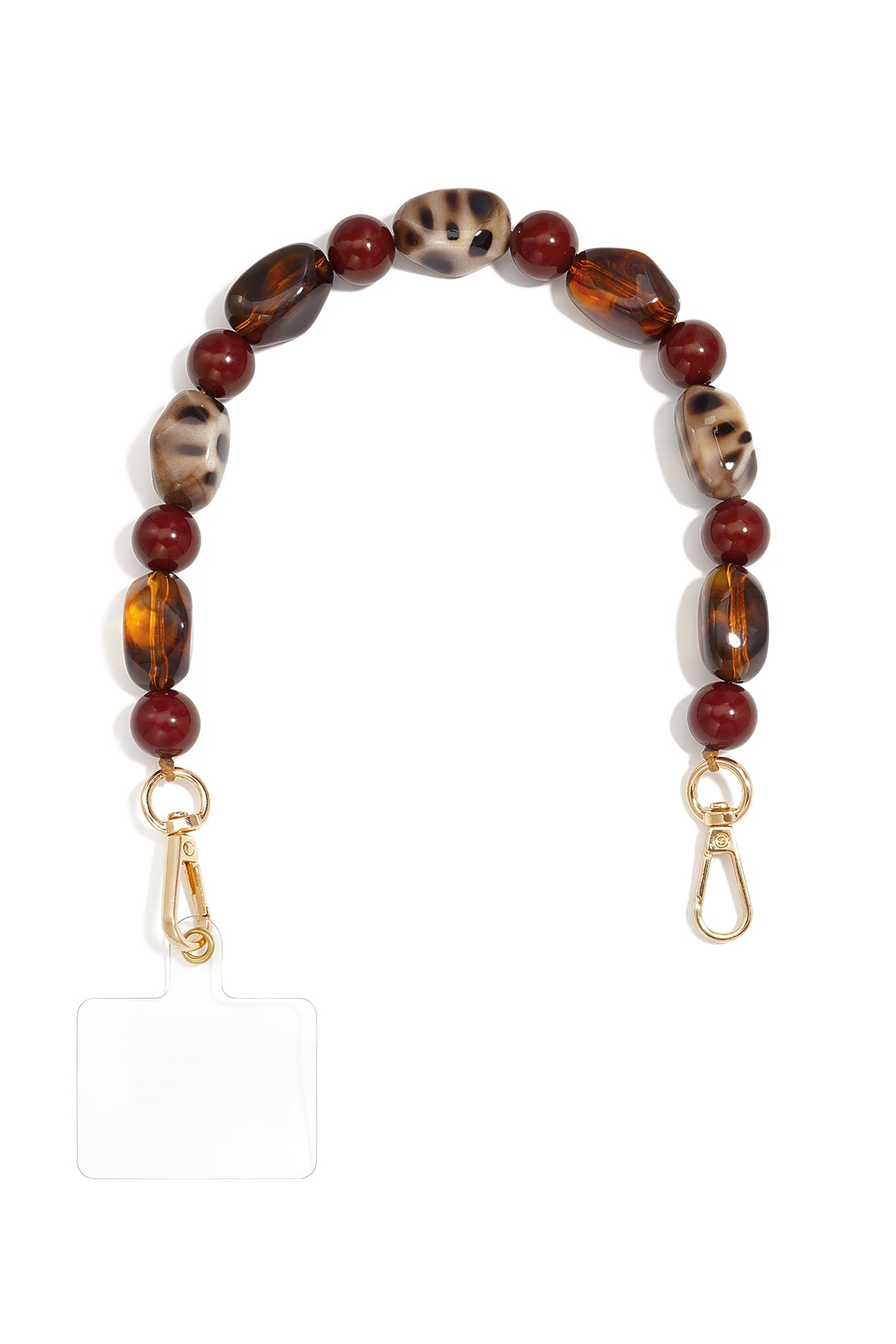 Telefoonketting met onregelmatige vorm, gemaakt van acryl, dagelijkse accessoires