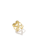 Minimalistische ringen van roestvrij staal met hartvorm, eenvoudige dagelijkse collectie, dames sieraden