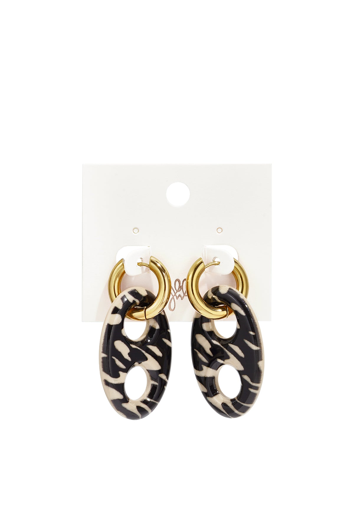 Acryl oorbellen met luipaardprint, eenvoudige, alledaagse sieraden uit de Simple Series voor dames.