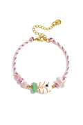 Kralenarmband met touwmotief, vis en ster kralen