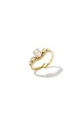 Minimalistische ringen van roestvrij staal in ovale vorm, eenvoudige dagelijkse sieraden uit de Simple Series voor dames.