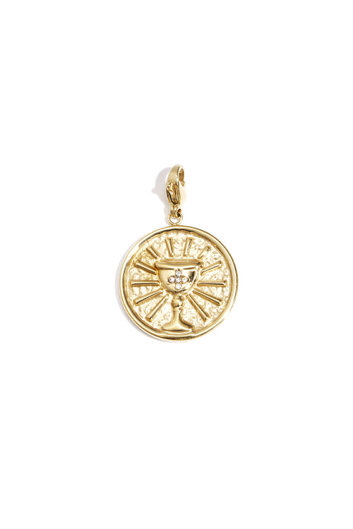 Sieraden bedel beker op munt DIY