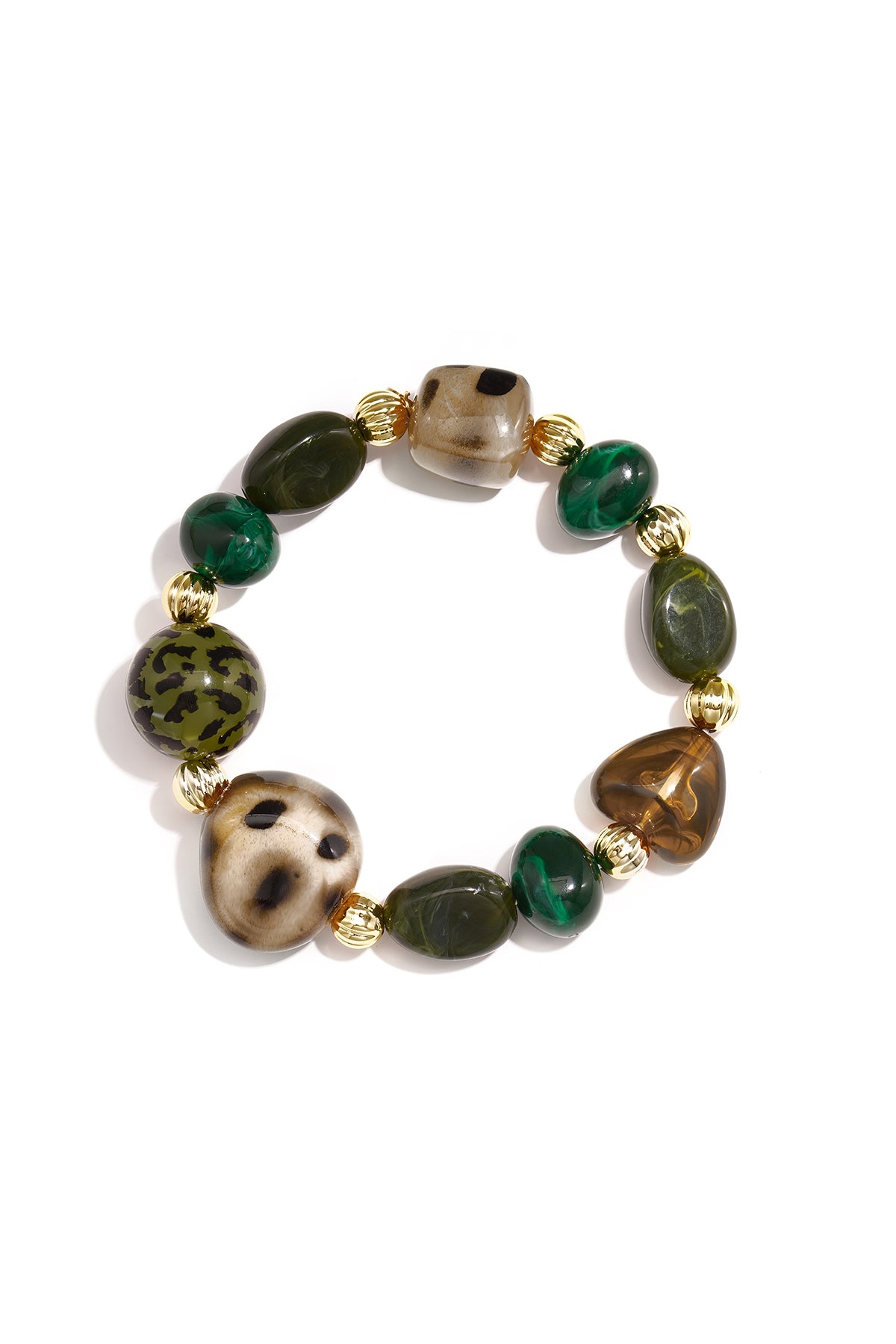 Acryl kralenarmbanden met onregelmatige vorm, eenvoudige, alledaagse serie, damessieraden