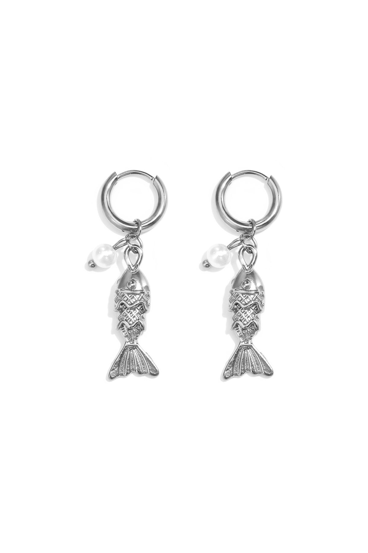 Stylish Fish Drop Earrings for Women, Silver & Gold