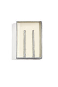 Oorbellen met hangertjes van roestvrij staal en ketting, Simple Daily Simple Series, damessieraden