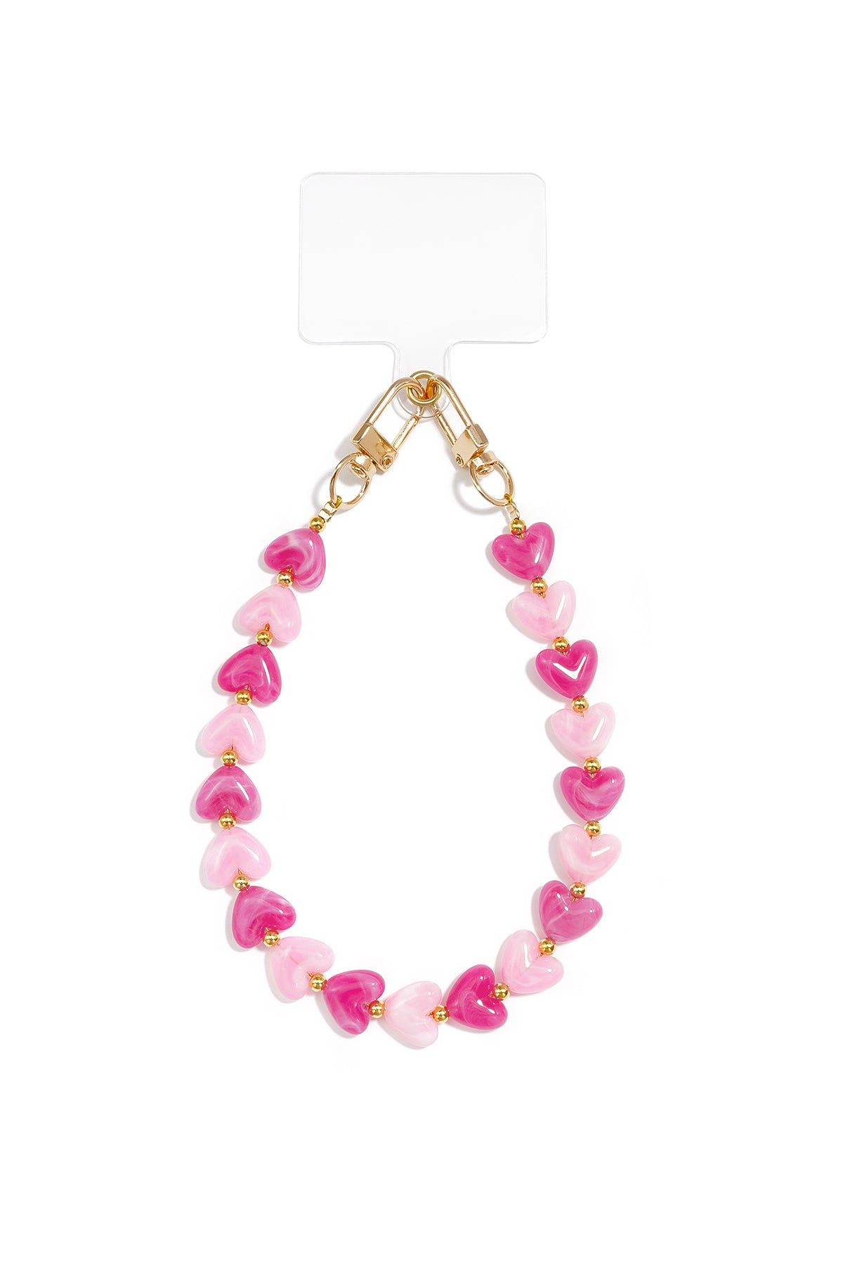 Telefoonketting met hartje, schattig, acryl, dagelijkse accessoires
