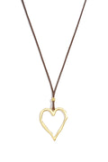Lange roestvrijstalen halsketting met hartje, eenvoudige, alledaagse serie, dames sieraden