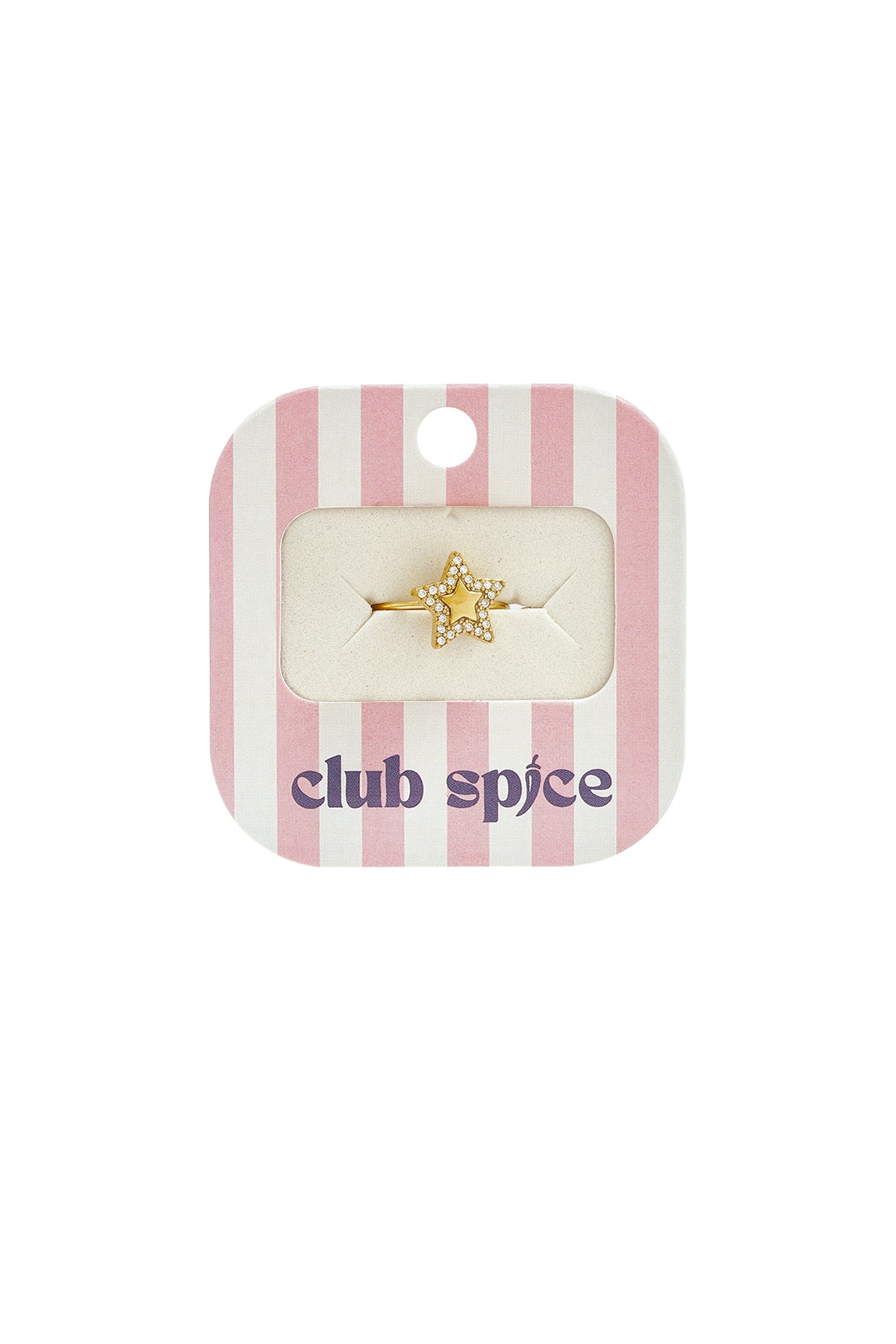 Elegant Gold-Toned Adjustable Star Statement Ring