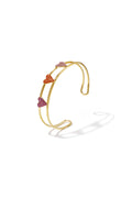 Bangle met strass harten