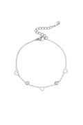 armband met hart en diamant bedels