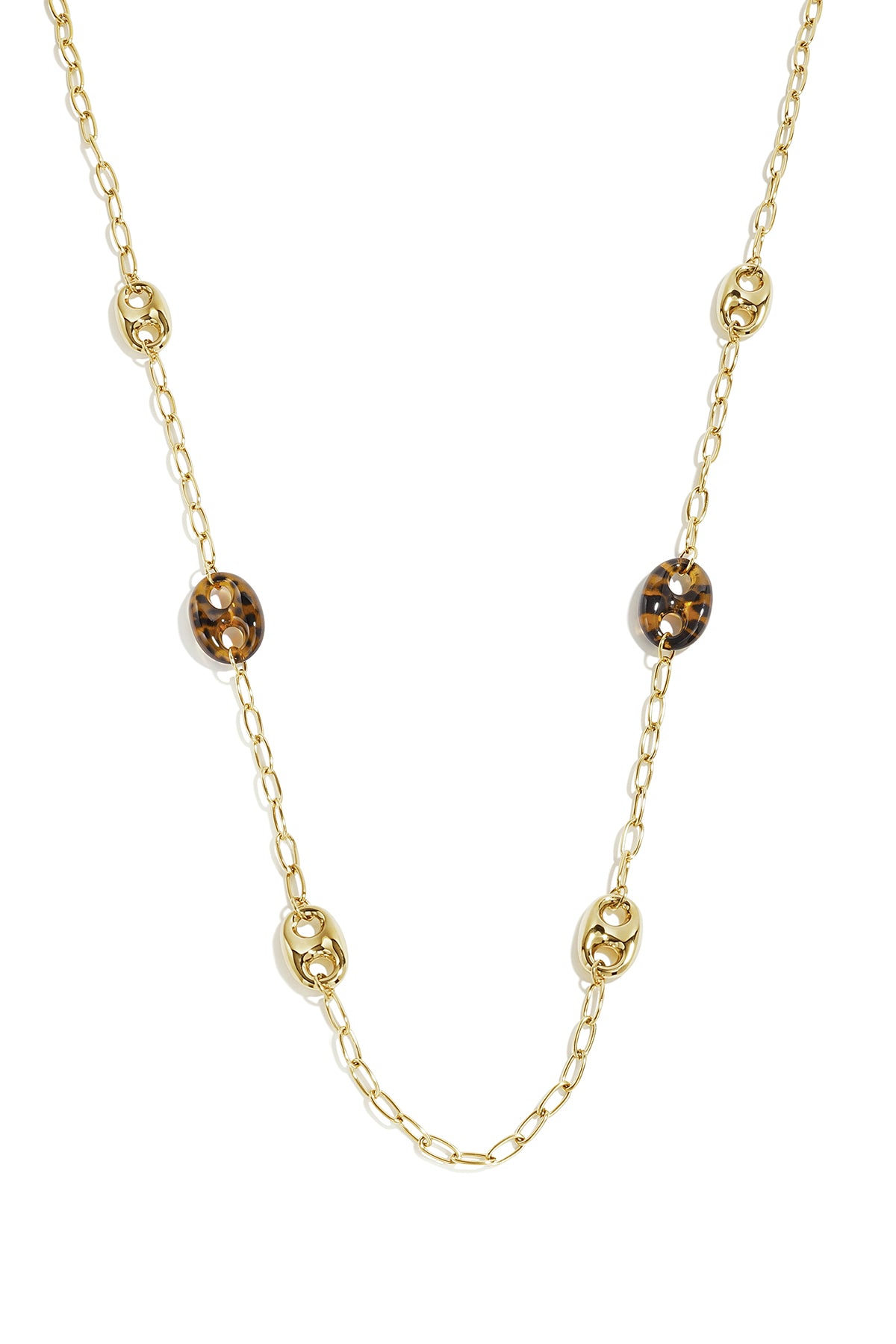 Lange roestvrijstalen kettingen met luipaardprint, casual en eenvoudig model, dames sieraden
