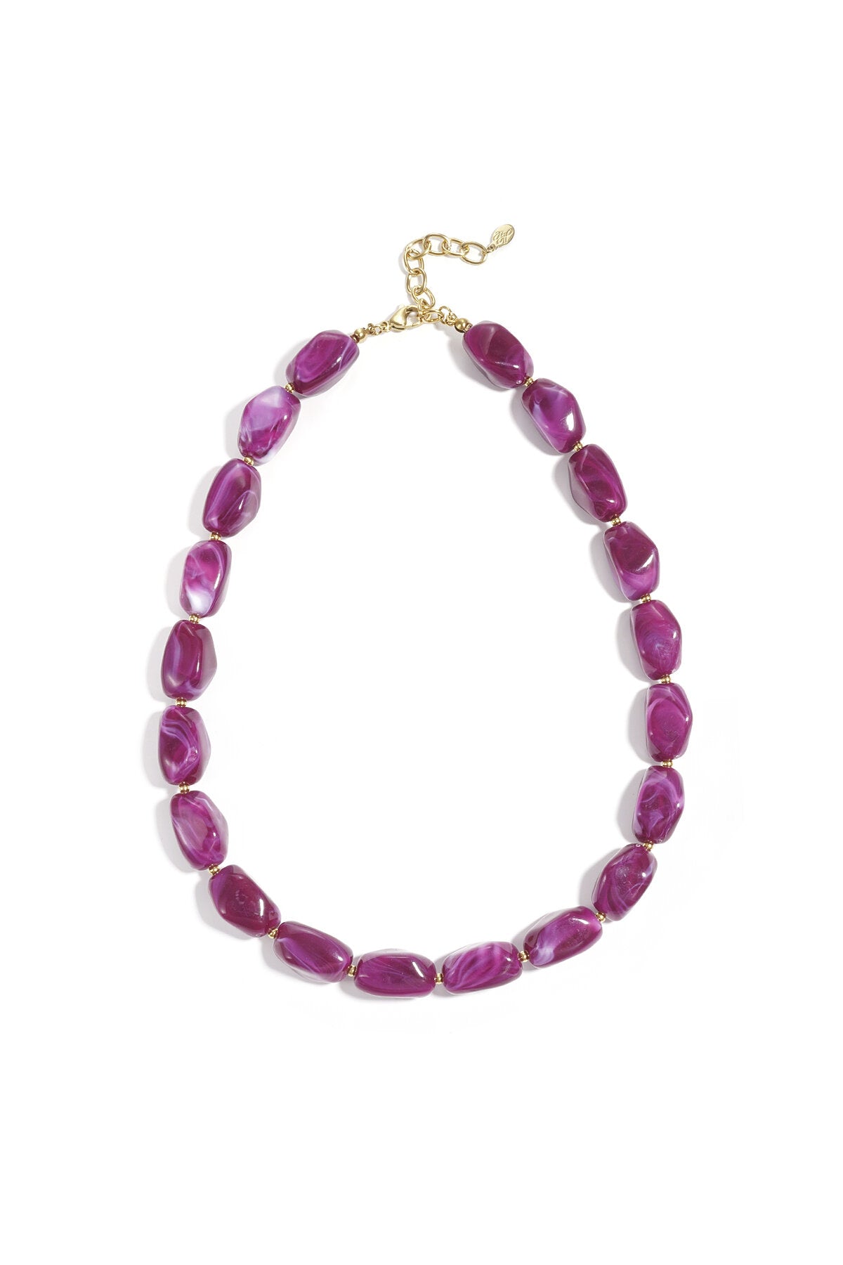 Ketting met organische kralen