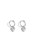 RVS oorbellen hart Stainless Steel