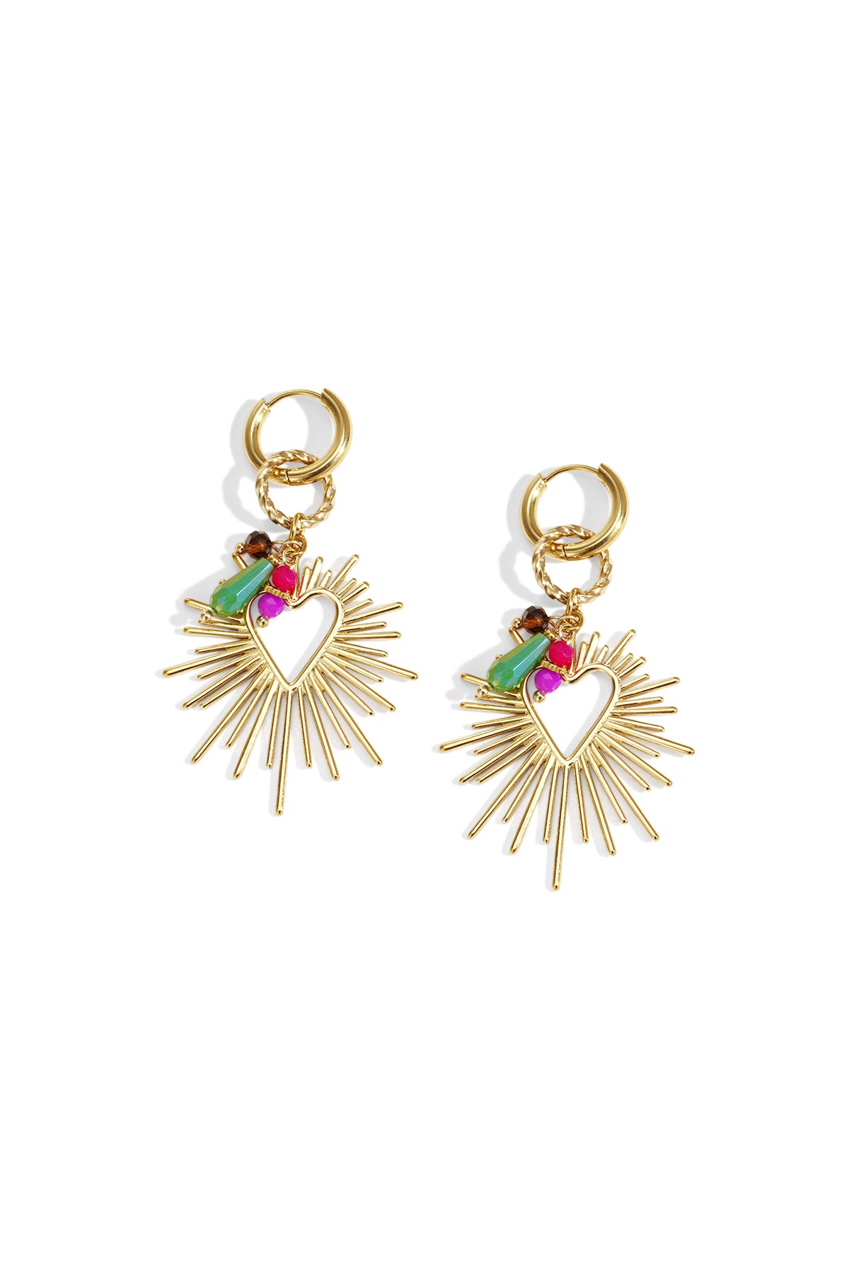 Shining Heart Happy Charm oorbellen