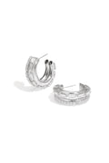 IJzeren hoepeloorbellen cirkel Elegante kerst Luxe serie Dames sieraden