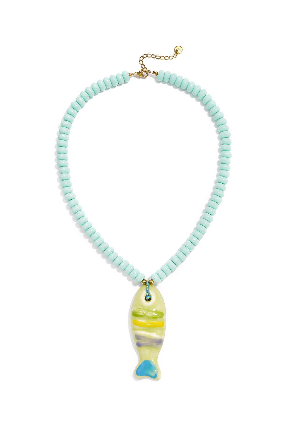 Charming Ceramic Fish Beaded Necklace for Summer