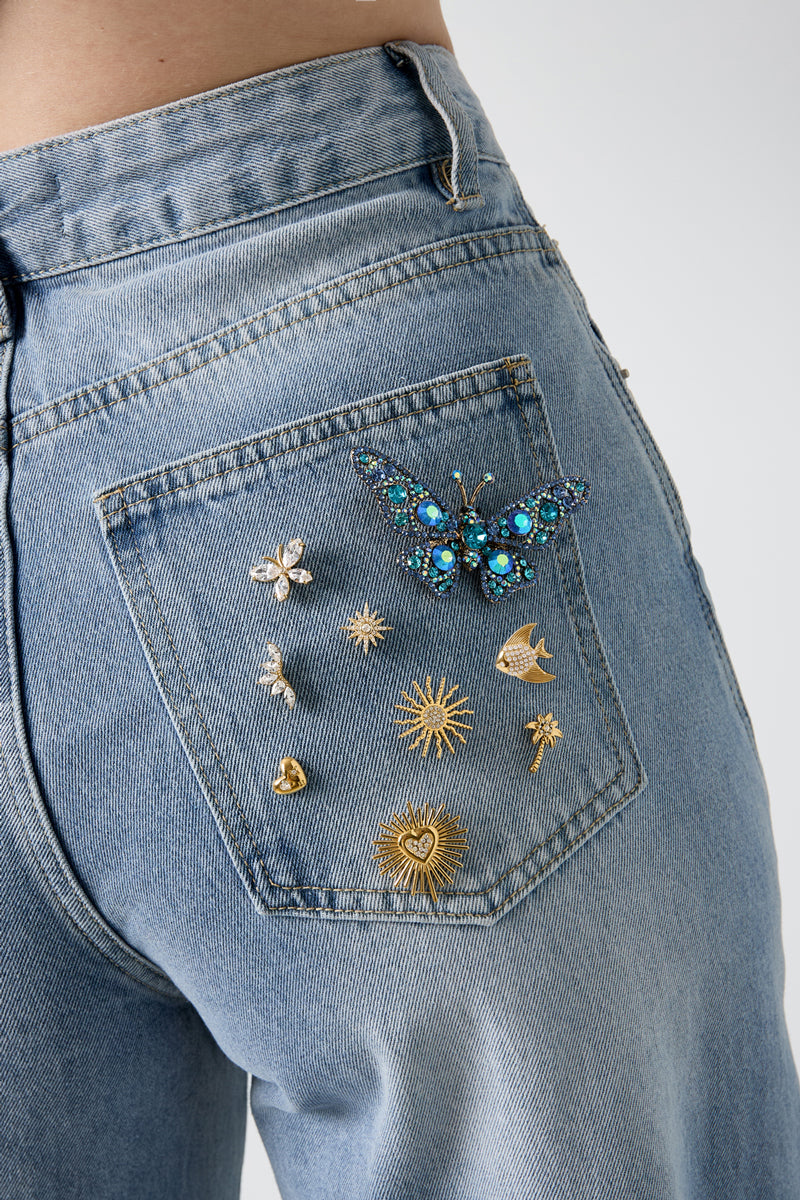 Broches met vogels, eenvoudig, roestvrij staal, dagelijkse accessoires