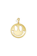 Sieradenonderdelen van roestvrij staal met een lachend gezichtje, eenvoudige dagelijkse sieraden uit de Simple-serie voor dames.