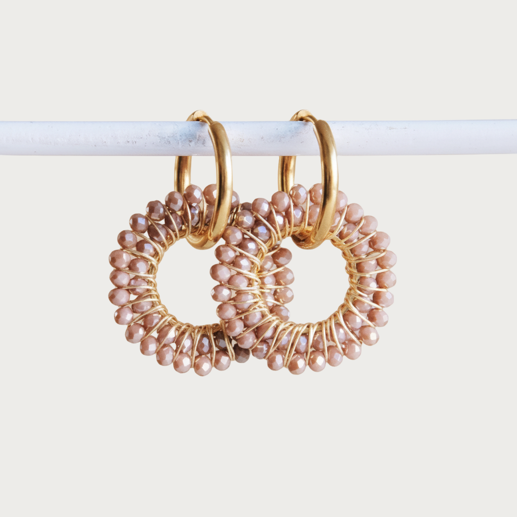 Bloom Circle – Oorbellen – Stainless Steel