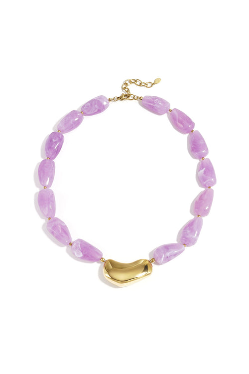 Ketting met asymmetrische statementkraal