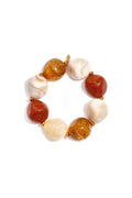 14K vergulde acryl kralenarmbanden met onregelmatige vorm, romantische serie voor dames, geschikt voor feestjes/bijeenkomsten.