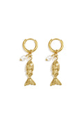 Stylish Fish Drop Earrings for Women, Silver & Gold