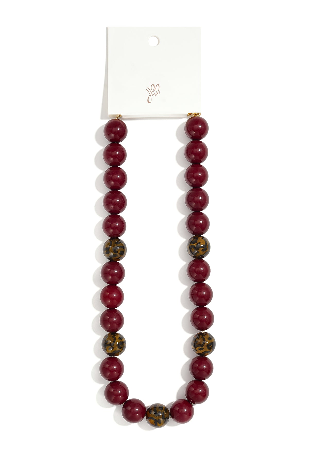 Acryl kralenkettingen met luipaardprint, eenvoudige dagelijkse serie, dames sieraden