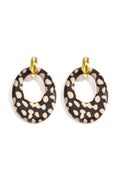 Acryl oorbellen met luipaardprint, eenvoudige, alledaagse sieraden uit de Simple Series voor dames.