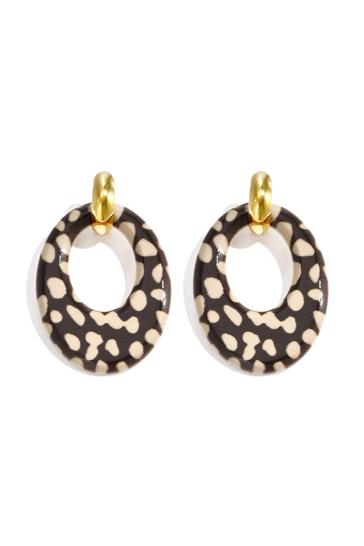 Acryl oorbellen met luipaardprint, eenvoudige, alledaagse sieraden uit de Simple Series voor dames.