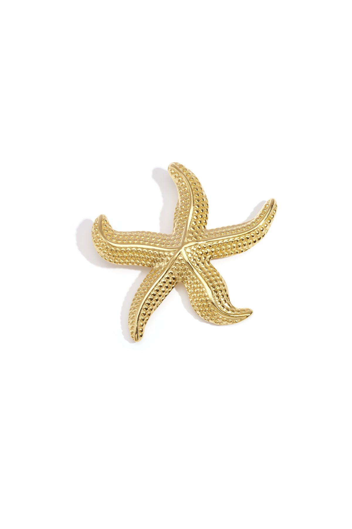 Broche haarspeld in zeester vorm met structuur
