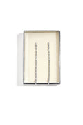 Oorbellen met hangertjes van roestvrij staal en ketting, Simple Daily Simple Series, damessieraden