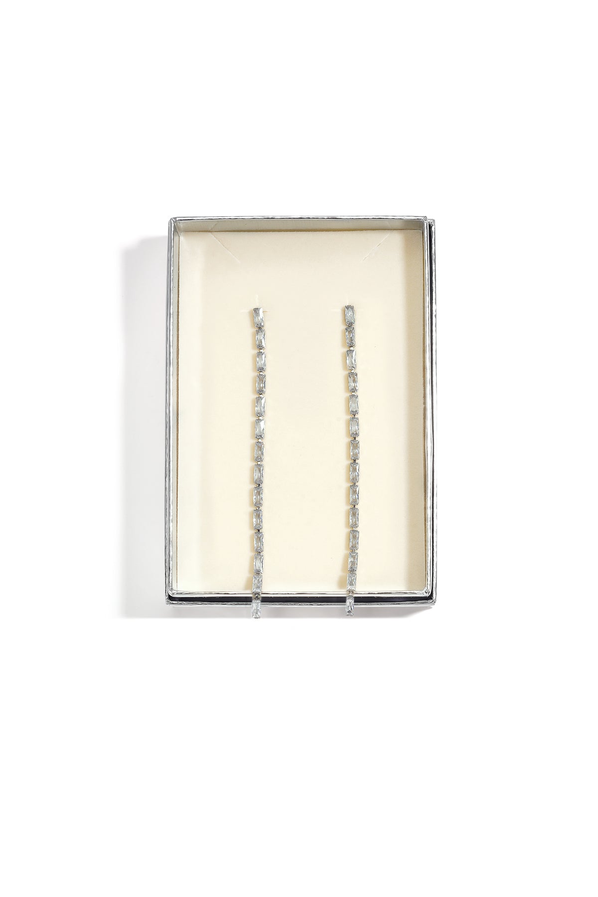 Oorbellen met hangertjes van roestvrij staal en ketting, Simple Daily Simple Series, damessieraden