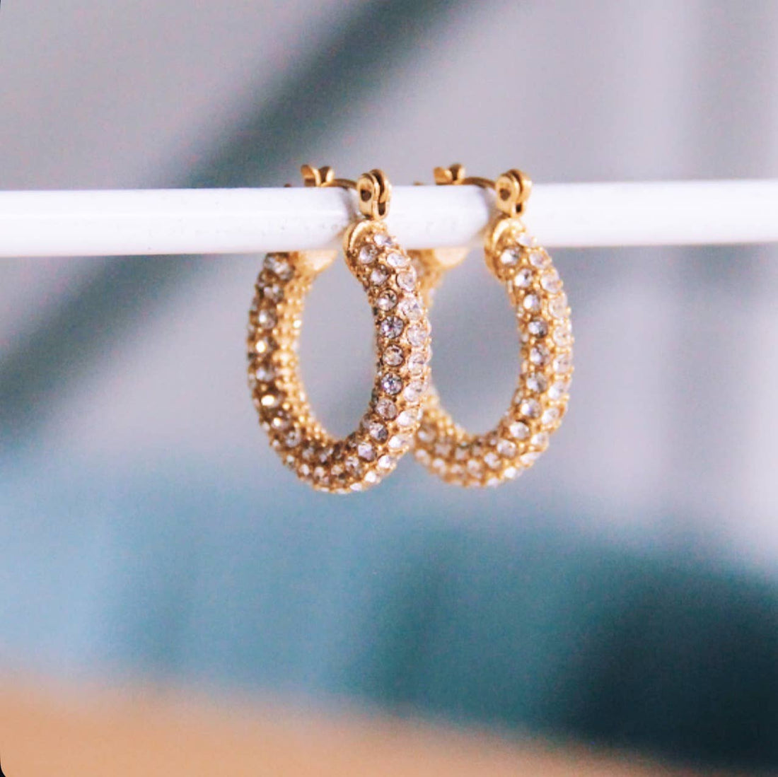 Crystal Glow – Oorbellen – Stainless Steel