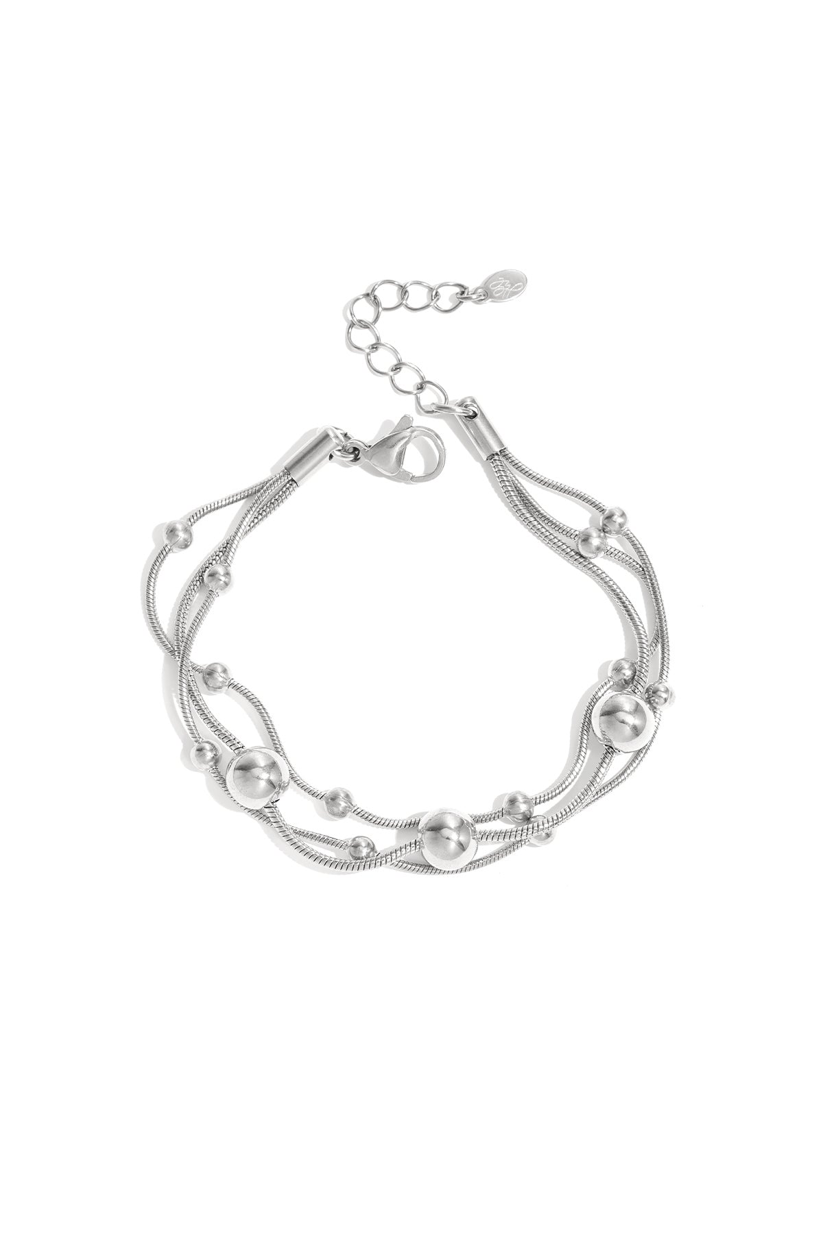 Armband met kettingen en polkadots