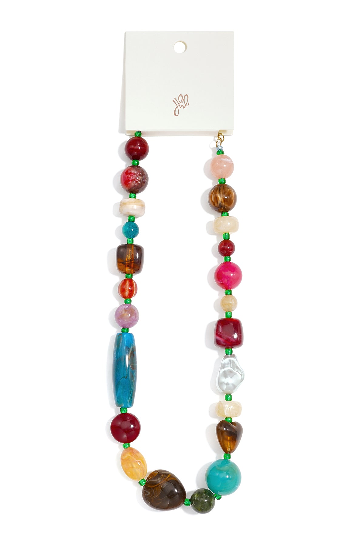Acryl kralenkettingen met onregelmatige vorm, casual, alledaagse, eenvoudige serie, dames sieraden