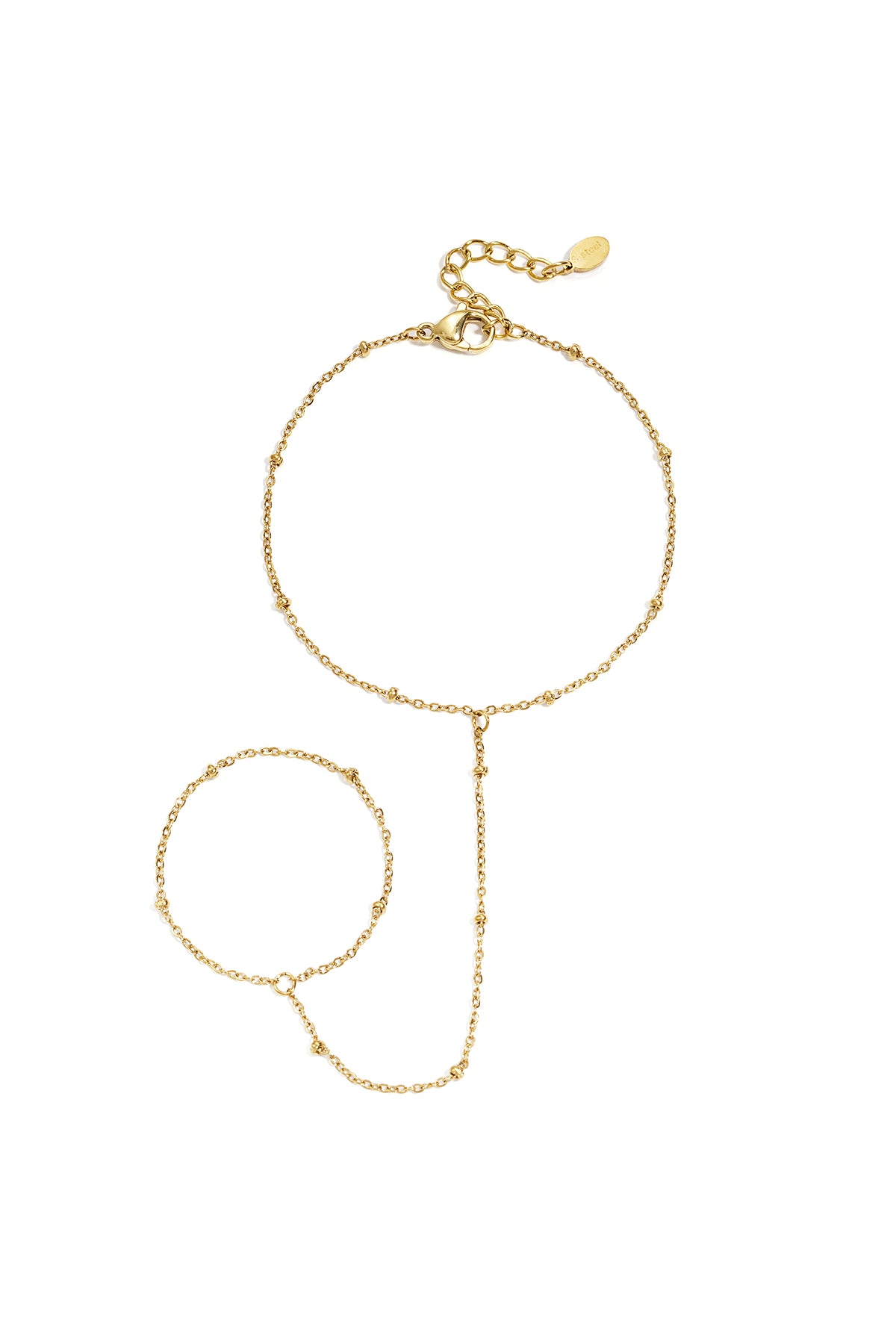 Handchain met bolletjes details