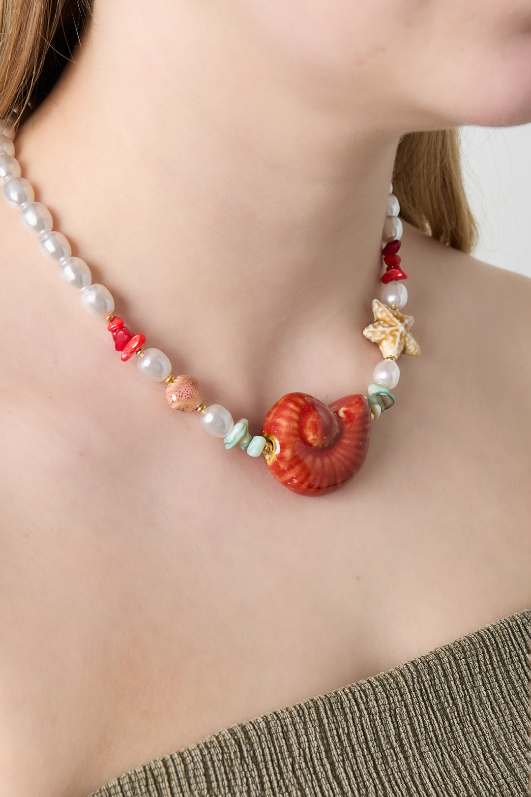 Imitatieparel kralen kettingen Turtle Casual vakantie/strand eenvoudige serie dames sieraden